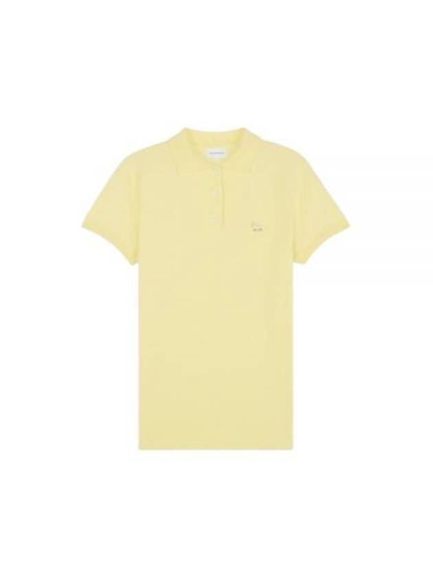 Baby Fox Patch Regular Polo Shirt Yellow - MAISON KITSUNE - BALAAN 2