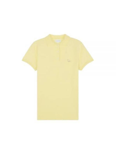 Baby Fox Patch Regular Polo Shirt Yellow - MAISON KITSUNE - BALAAN 2