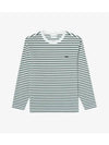 Men s long sleeve striped t shirt deep green - LACOSTE - BALAAN 1