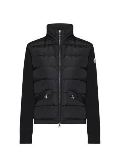 Women's Padding Zip-Up Sweatshirt Black - MONCLER - BALAAN 2