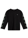 Camilo Graphic Crew Neck Long Sleeve T-Shirt Black - J.LINDEBERG - BALAAN 2