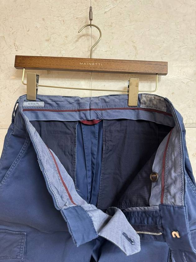 Cotton Cargo Pants Blue 46 - BRUNELLO CUCINELLI - BALAAN 5