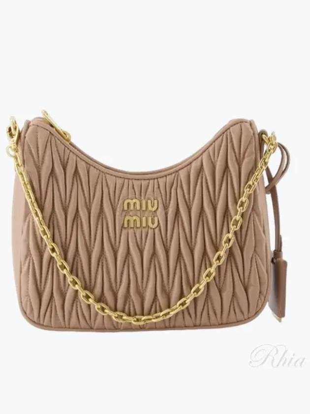 Matelasse Nappa Leather Shoulder Bag Cameo - MIU MIU - BALAAN 2