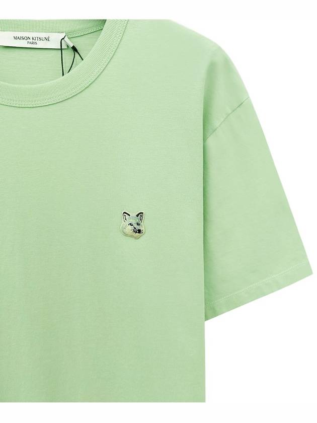 Tonal Fox Head Patch Regular Short Sleeve T-Shirt Mint - MAISON KITSUNE - BALAAN 5