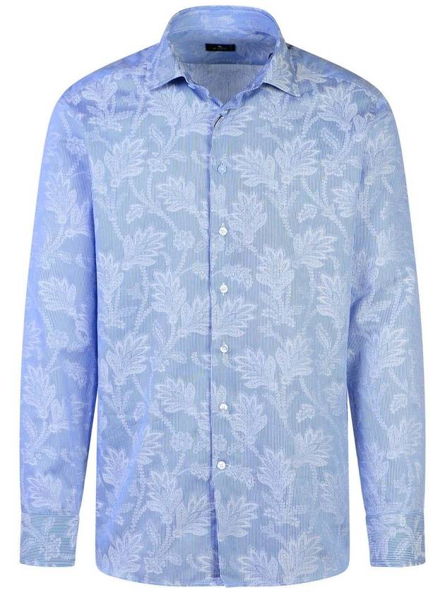 Etro 'Roma' Light Blue Cotton Shirt - ETRO - BALAAN 1