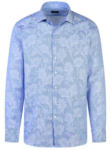 Etro 'Roma' Light Blue Cotton Shirt - ETRO - BALAAN 1