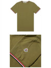 Arm Logo Round Short Sleeve T-Shirt Khaki - MONCLER - BALAAN 5