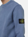 Logo Patch Sweatshirt Blue - STONE ISLAND - BALAAN 6