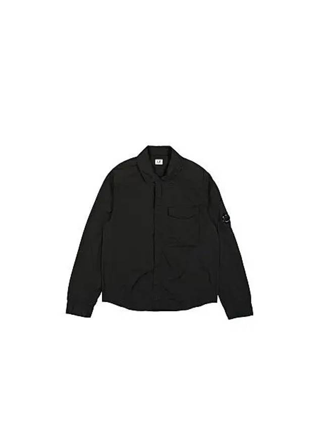 Chrome-R Pocket Over Long Sleeve Shirt Black - CP COMPANY - BALAAN 2