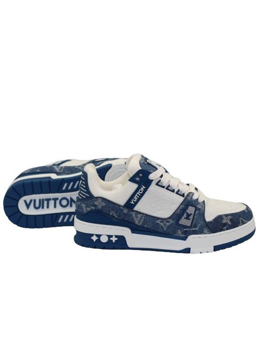 LV Trainer Low Top Sneakers Blue - LOUIS VUITTON - BALAAN 2