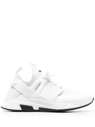 Tom Ford Lace-Up Sneakers With Logo Patch - TOM FORD - BALAAN 1