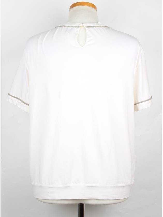 Beaded Short Sleeve T Shirt S - BRUNELLO CUCINELLI - BALAAN 5