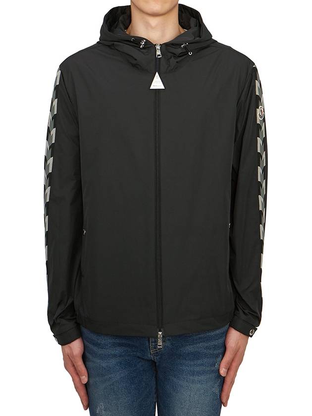 Moyse Logo Zip-Up Hoodie Black - MONCLER - BALAAN 2