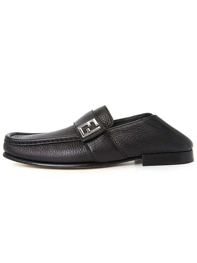 shoes FF Squared leather loafers 7D1648 AQ6K F0QA1 square leather loafers - FENDI - BALAAN 5