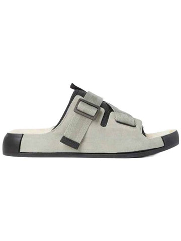 Shadow Project Tape Suede Sandals Green - STONE ISLAND - BALAAN 1