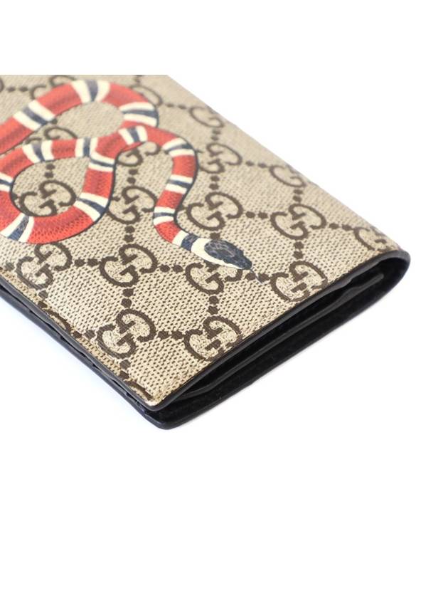 Gucci 459456 GG Supreme Canvas Kingsnake Long Wallet - GUCCI - BALAAN 6