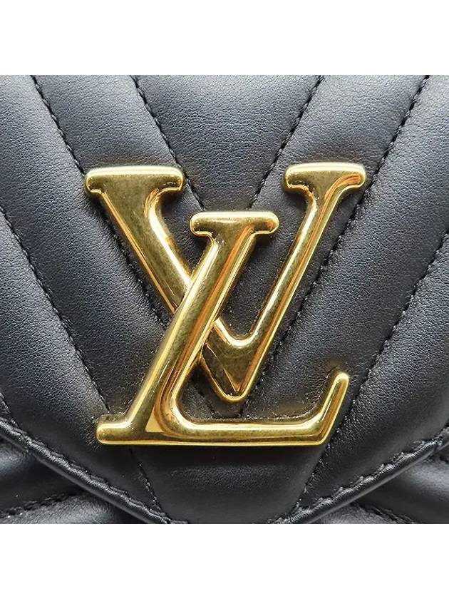 M56461 Black NOIR Calfskin New Wave Multi Pochette Gold Chain Cross Strap 2WAY - LOUIS VUITTON - BALAAN 4