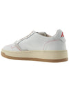 Suede Leather Low Top Sneakers White - AUTRY - BALAAN 4