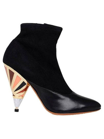 Suede Ankle Boots Heel Black - GIVENCHY - BALAAN 1