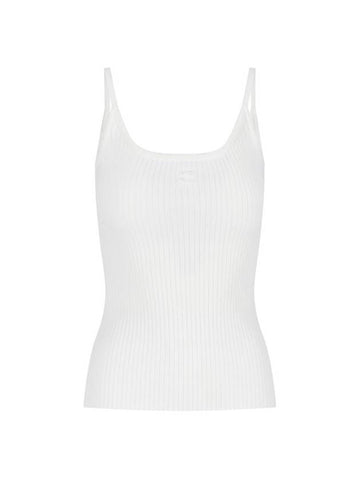 Logo Knit Sleeveless White - COURREGES - BALAAN 1