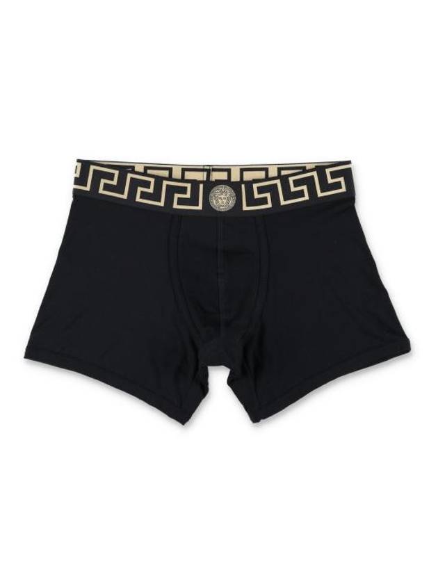 Men's Greca Waist Band Boxer Briefs 2 Pack Black - VERSACE - BALAAN 3