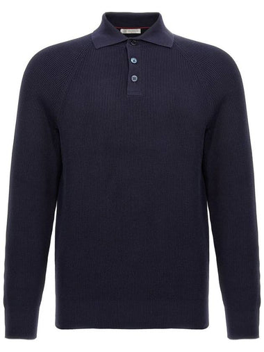 Brunello Cucinelli Ribbed Polo Shirt - BRUNELLO CUCINELLI - BALAAN 1