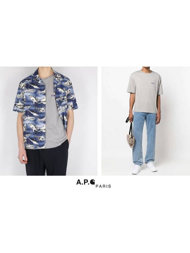 Jeremy Logo Short Sleeve T-shirt Grey - A.P.C. - BALAAN 7