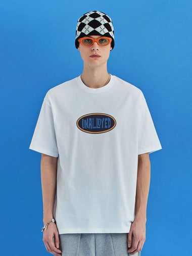 Oval Logo TShirt White - UNALLOYED - BALAAN 1