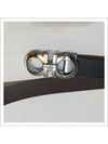 Gancini Reversible Adjustable Leather Belt Black Dark Brown - SALVATORE FERRAGAMO - BALAAN 6