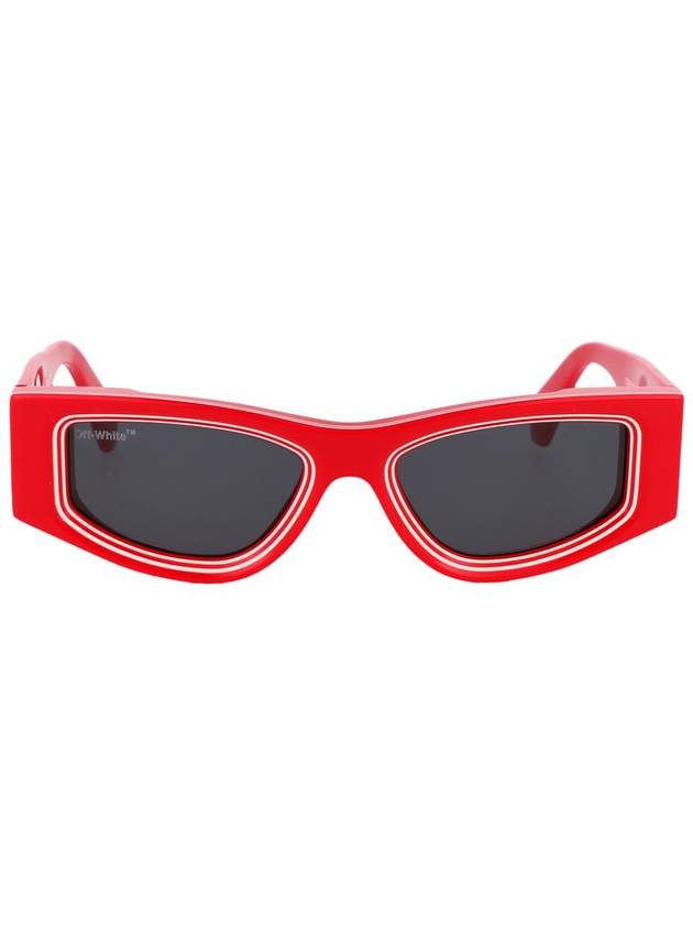 Eyewear Andy Rectangular Frame Sunglasses Red - OFF WHITE - BALAAN 2