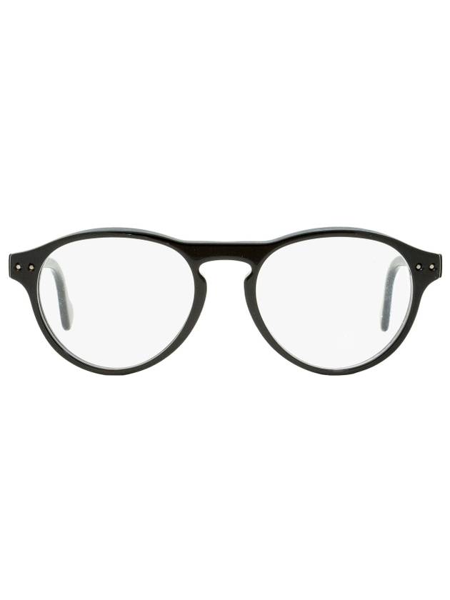 Eyewear Oval Eyeglasses Black - MONCLER - BALAAN 1