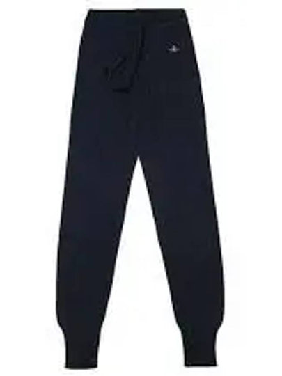 ORB Logo Drawstring Knit Leggings Navy - VIVIENNE WESTWOOD - BALAAN 2