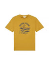 Racing Fox Short Sleeve T-Shirt Yellow - MAISON KITSUNE - BALAAN 2