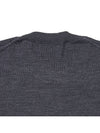 Heart Embroidered Logo Crew Neck Knit Top Heather Grey - AMI - BALAAN 8