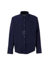 De Coeur Boxy Fit Long Sleeve Shirt Navy - AMI - BALAAN 2