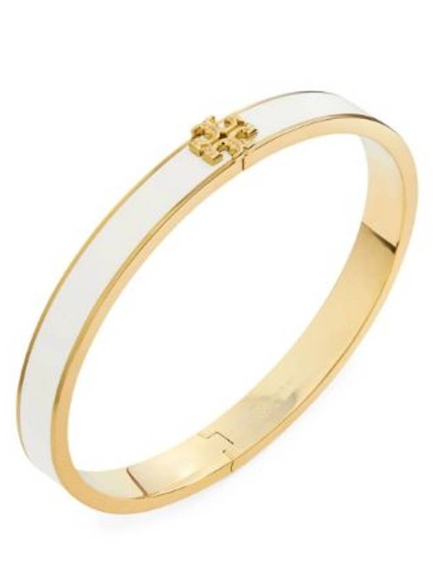 Kira Enamel Bangle Bracelet Gold Ivory - TORY BURCH - BALAAN 4