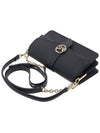 Greenwich Saffiano Medium Shoulder Bag Black - MICHAEL KORS - BALAAN 5