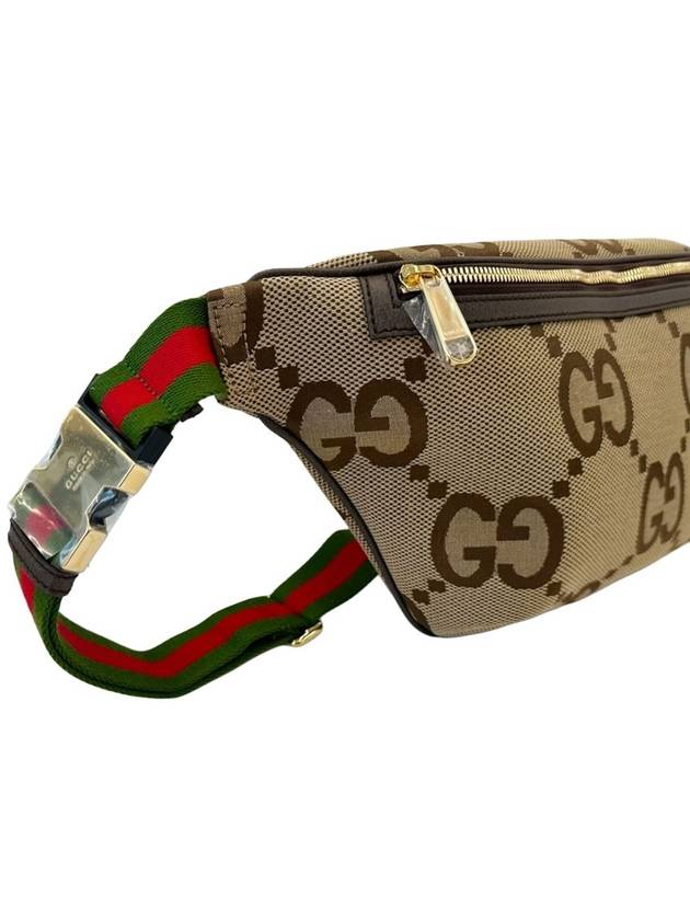 Jumbo GG Canvas Belt Bag Brown - GUCCI - BALAAN 4