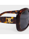 Eyewear Triomphe 10 Acetate Sunglasses Red Havana - CELINE - BALAAN 5