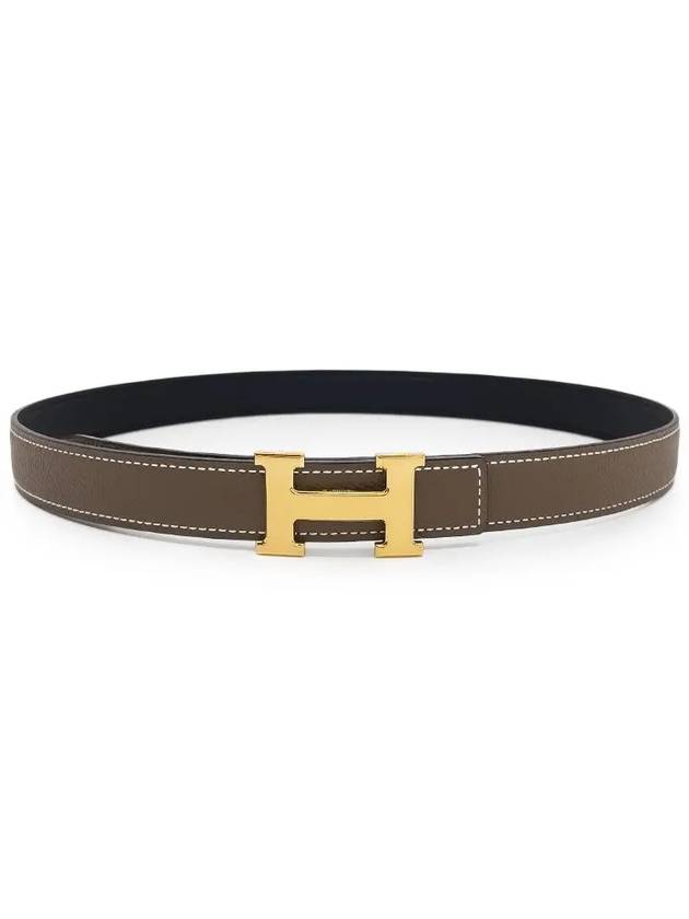 Reversible mini H belt 80 Etope black gold engraved U engraved 4HA0607 - HERMES - BALAAN 1