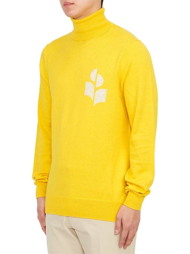 Enzo Logo Turtleneck Yellow - ISABEL MARANT - BALAAN 3