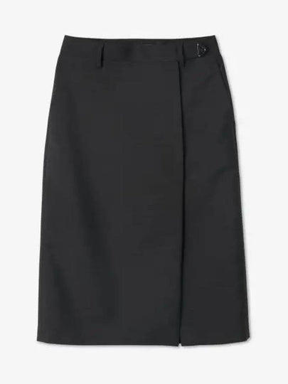 Kid Mohair Midi Skirt Black - PRADA - BALAAN 2