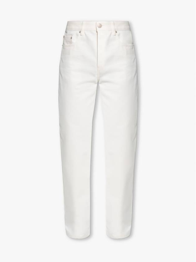 Alexandre Mattiussi Denim Straight Jeans White - AMI - BALAAN 3