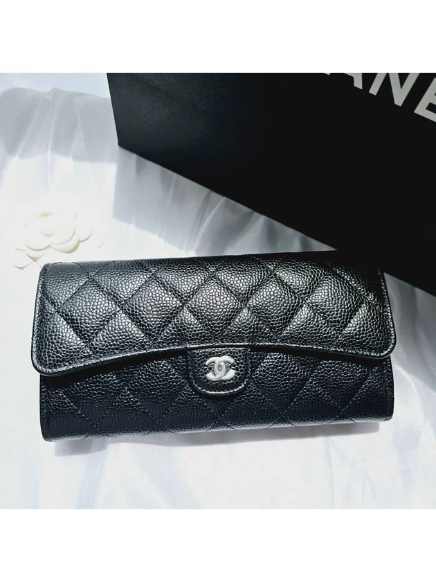 Classic long wallet caviar silver AP0241 - CHANEL - BALAAN 5