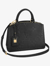 Petit Palais Monogram Empreinte Tote Bag Black - LOUIS VUITTON - BALAAN 2