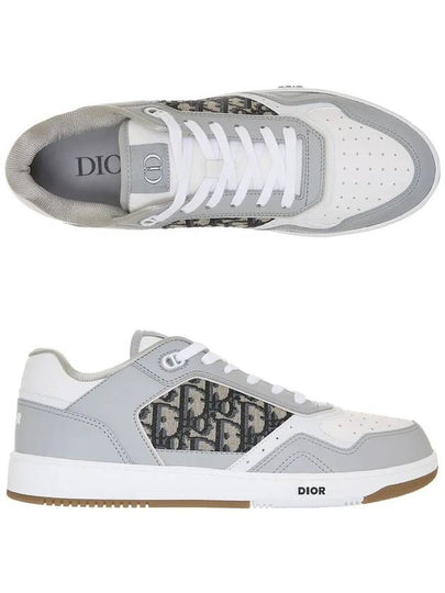 B27 Smooth Calfskin Low Top Sneakers Grey - DIOR - BALAAN 2