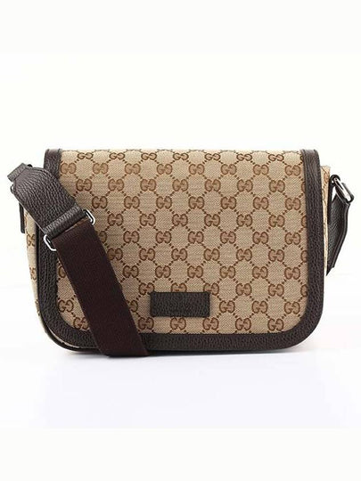 GG Monogram canvas flap messenger bag beige - GUCCI - BALAAN 2