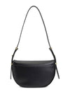 Arque Leather Shoulder Bag Black - PRADA - BALAAN 7