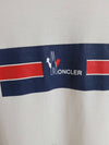 Moncler White Printing Logo Wapen Short Sleeve T Shirt M - MONCLER - BALAAN 4