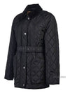 Diamond Quilted Nylon Jacket Black - BURBERRY - BALAAN 3